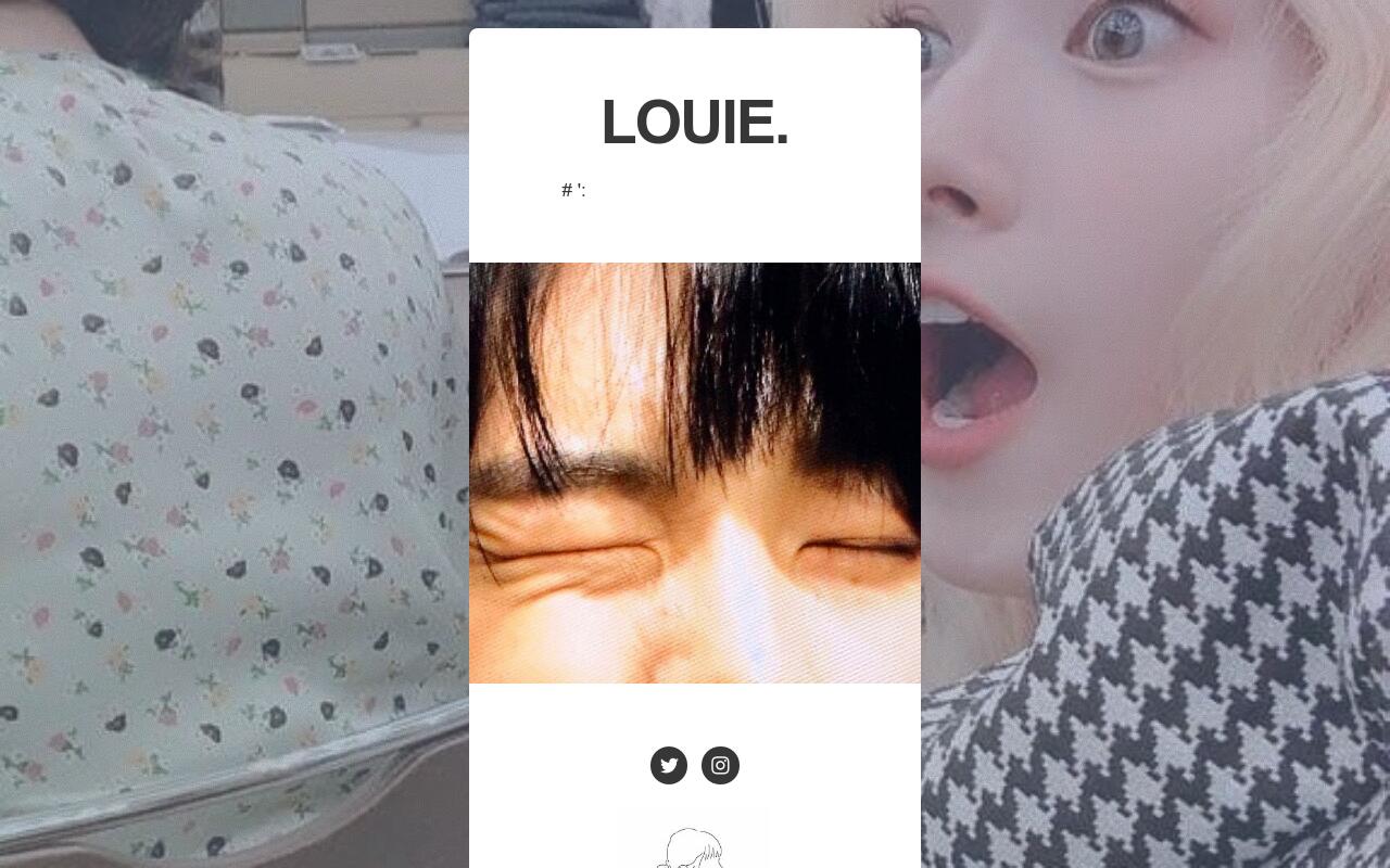 Carrd profile picture for @louie